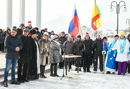 Похолодание не сорвало слет моржей в Евпатории